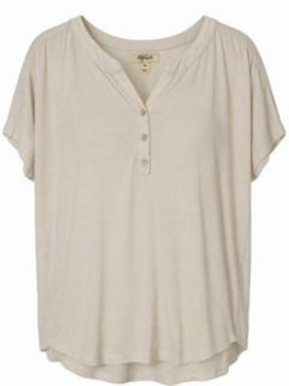 Style & Co Women's Short Sleeve Henley Top M - Picture 1 of 6